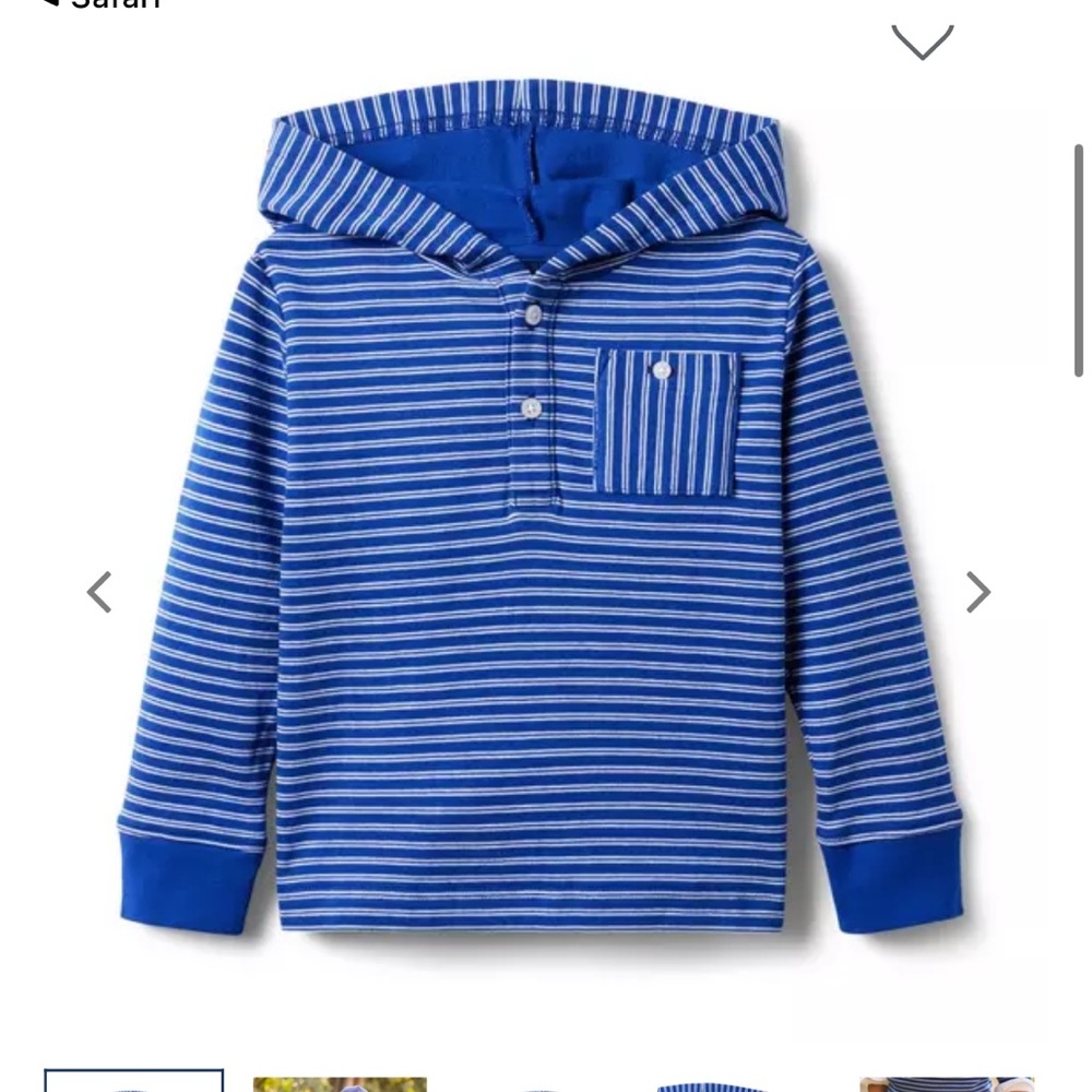 Janie and Jack- Baby Boy hooded pullover - THE NEAR AND FAR PULLOVER